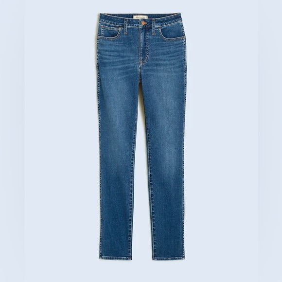 Madewell Denim - MADEWELL Curvy High-Rise Skinny Crop Jeans in Lander Wash